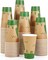 210 Count 16 oz Paper Cups, 100% Compostable Paper Coffee Cups with PLA Lined, Disposable Biodegradable Hot Paper Cups for Party, Picnic, Travel, and Events